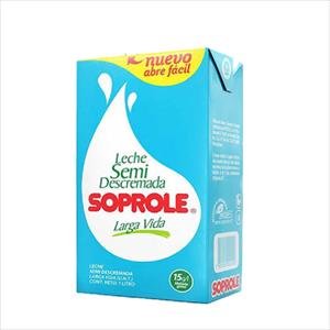 Leche semidescremada en Caja